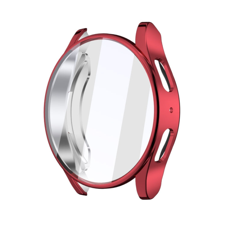 For Samsun Galaxy Watch 7 44mm Full Coverage TPU Electroplated Watch Protective Case(Red) by bashfashion