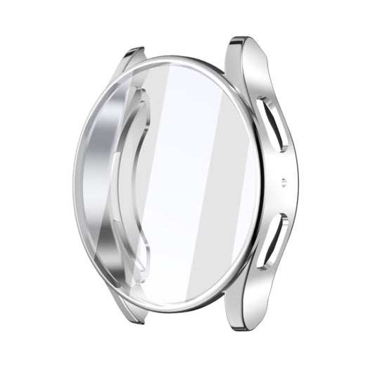 For Samsun Galaxy Watch 7 44mm Full Coverage TPU Electroplated Watch Protective Case(Sliver) by bashfashion