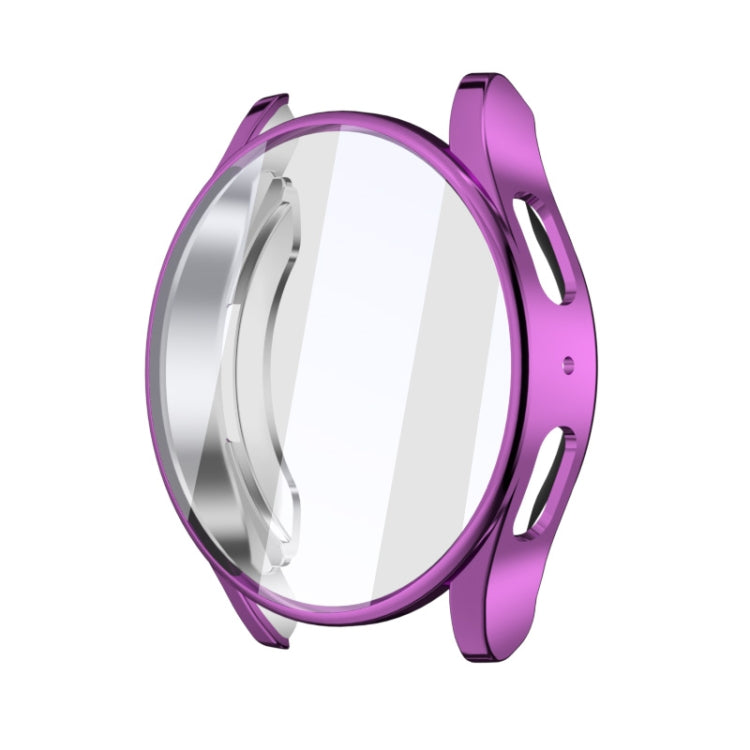 For Samsun Galaxy Watch 7 44mm Full Coverage TPU Electroplated Watch Protective Case(Purple) by bashfashion
