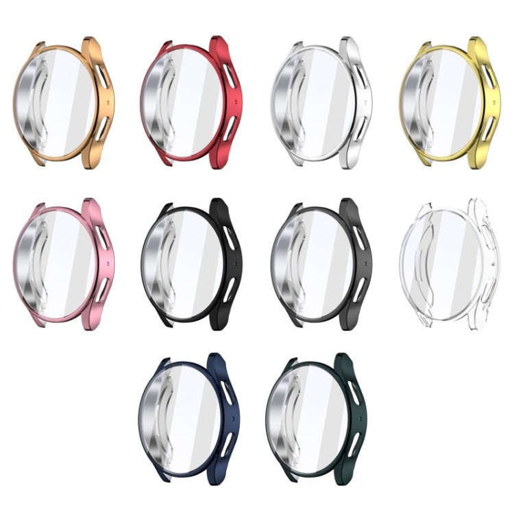 For Samsun Galaxy Watch 7 40mm Full Coverage TPU Electroplated Watch Protective Case(Midnight Blue) by bashfashion