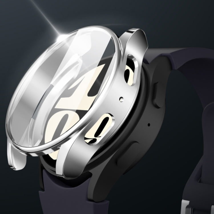 For Samsun Galaxy Watch 7 40mm Full Coverage TPU Electroplated Watch Protective Case(Purple) by bashfashion