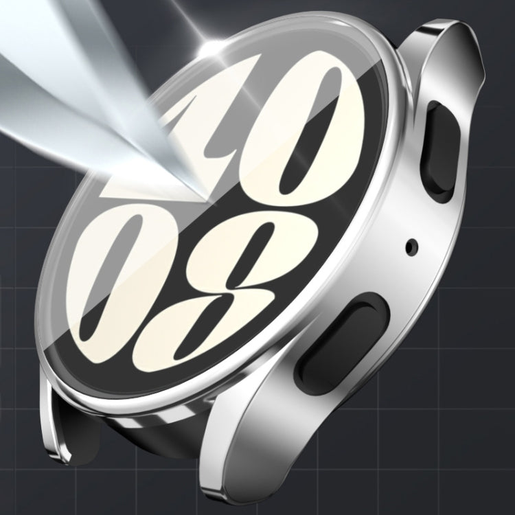 For Samsun Galaxy Watch 7 44mm Full Coverage TPU Electroplated Watch Protective Case(Purple) by bashfashion