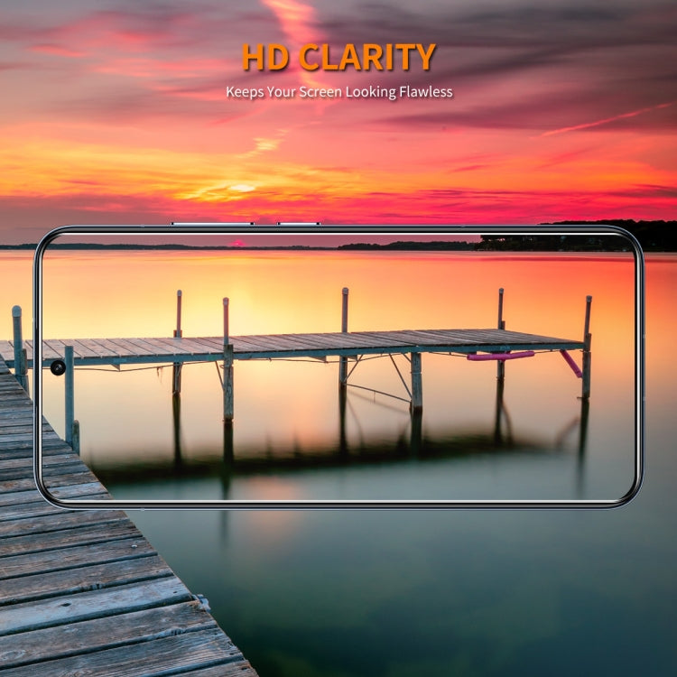 For Motorola Moto G15 2pcs ENKAY 9H Big Arc Edge High Aluminum-silicon Tempered Glass Film by ENKAY