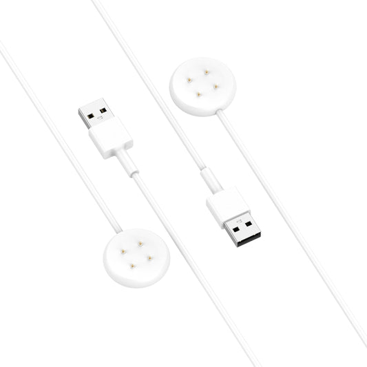 For Fitbit Ace LTE USB-A Interface Smart Watch Magnetic Charging Cable(White) by bashfashion