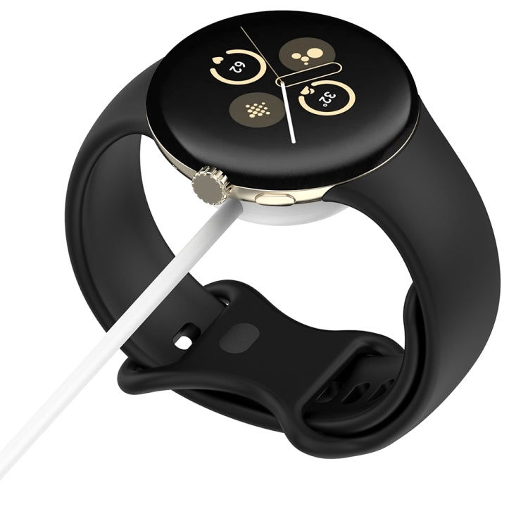 For Fitbit Ace LTE USB-A Interface Smart Watch Magnetic Charging Cable(White) by bashfashion