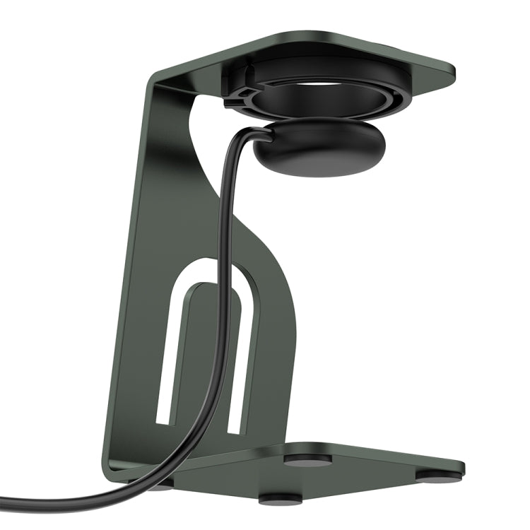 For Fitbit Ace LTE Aluminum Alloy Watch Charging Stand with Charger(Gray) by bashfashion