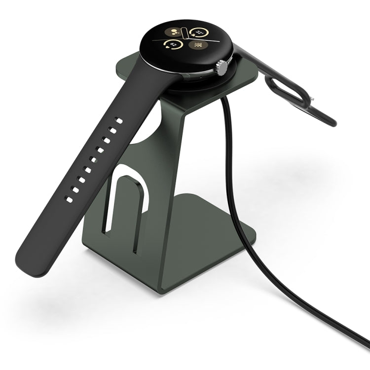 For Fitbit Ace LTE Aluminum Alloy Watch Charging Stand with Charger(Gray) by bashfashion