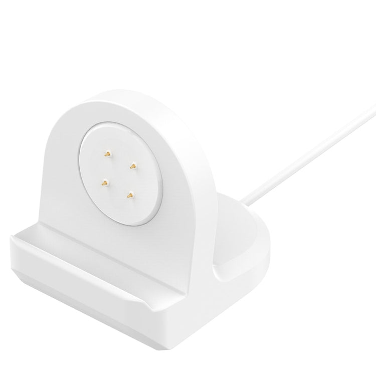 For Fitbit Ace LTE Smart Watch Silicone Charging Bracket with Charger(White) by bashfashion