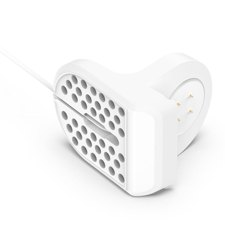 For Fitbit Ace LTE Smart Watch Silicone Charging Bracket with Charger(White) by bashfashion