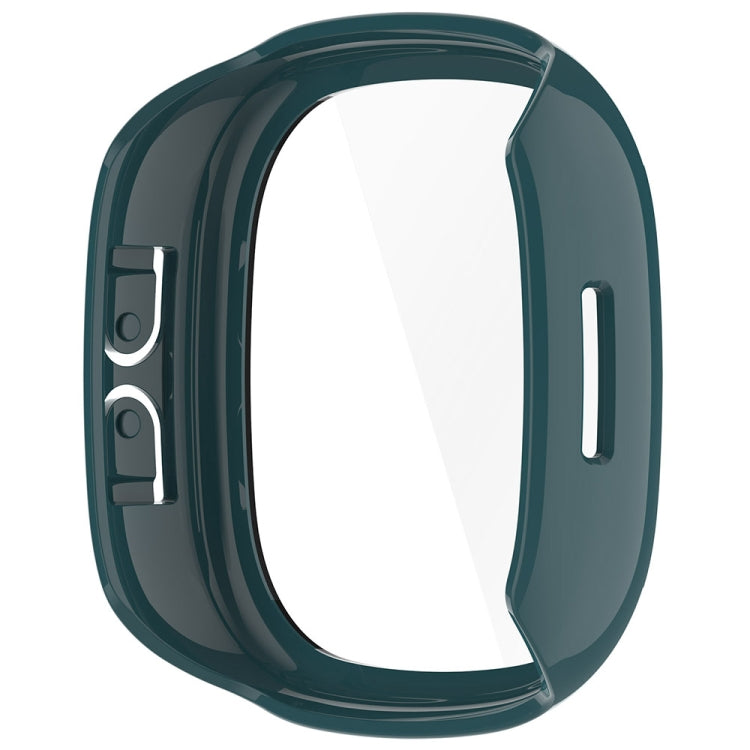 For Fitbit Ace LTE PC + Tempered Glass Film Integrated Watch Protective Case(Pine Green) by bashfashion