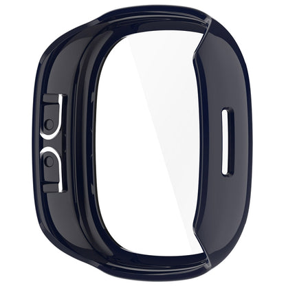 For Fitbit Ace LTE PC + Tempered Glass Film Integrated Watch Protective Case(Ink Blue) by bashfashion