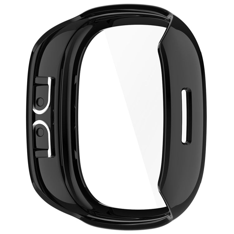 For Fitbit Ace LTE PC + Tempered Glass Film Integrated Watch Protective Case(Black) by bashfashion