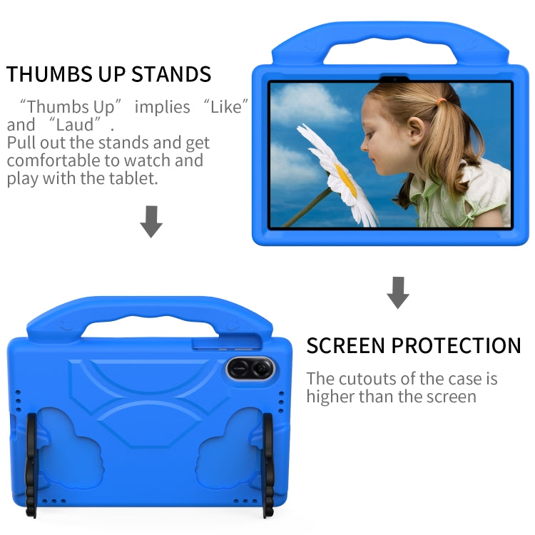 For Honor Pad X8 Pro 11.2 2023 Children EVA Shockproof Tablet Case with Thumb Bracket(Blue) by bashfashion