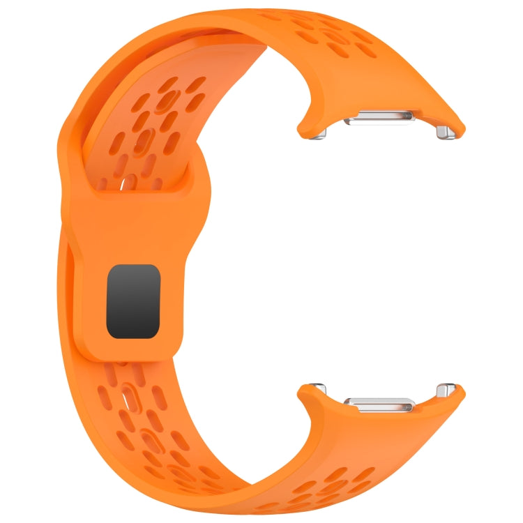 For Samsung Galaxy Watch Ultra 47mm / Ultra 2025 Reverse Buckle Silicone Breathable Watch Band(Orange) by bashfashion
