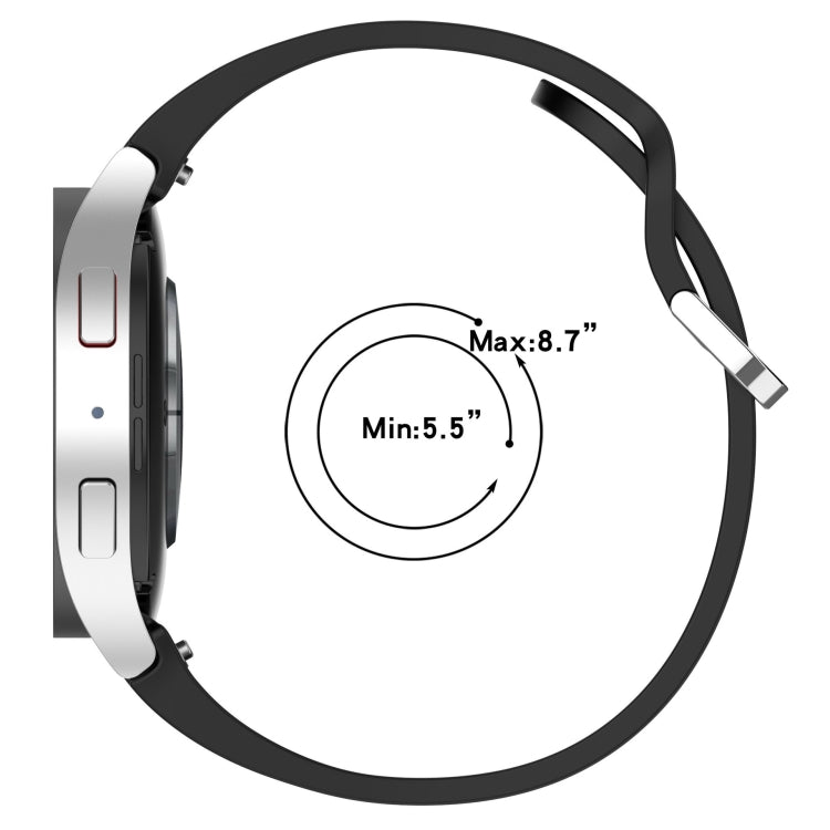 For Samsung Galaxy Watch 6 Classic 47mm Solid Color Silver Buckle Quick Release Silicone Watch Band(Green) by bashfashion