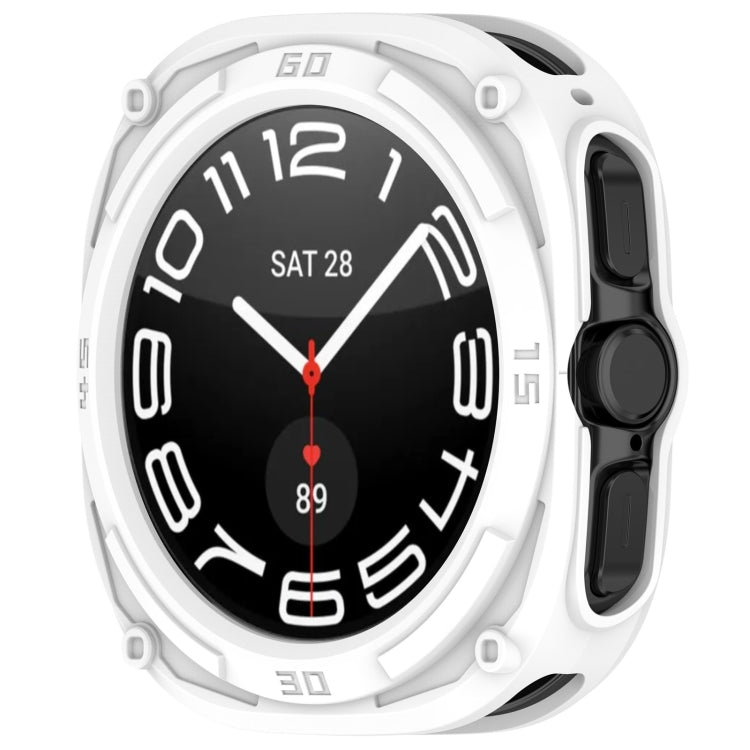 For Samsung Galaxy Watch Ultra 47mm / Ultra 2025 Armored TPU Watch Protective Cover(White) by bashfashion
