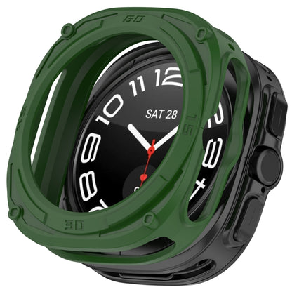For Samsung Galaxy Watch Ultra 47mm / Ultra 2025 Armored TPU Watch Protective Cover(Green) by bashfashion