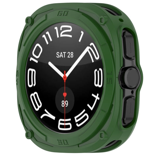 For Samsung Galaxy Watch Ultra 47mm / Ultra 2025 Armored TPU Watch Protective Cover(Green) by bashfashion
