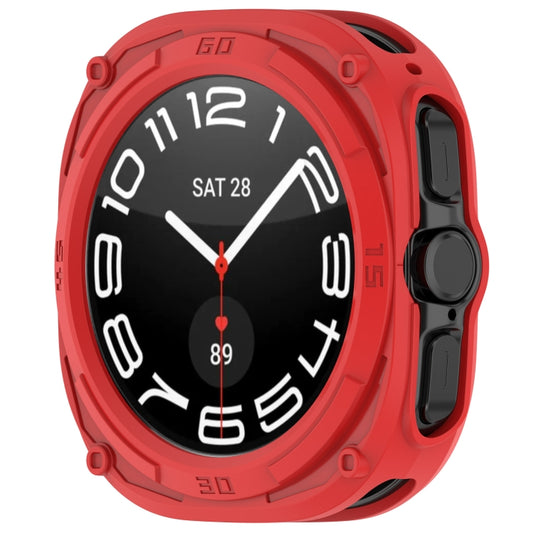 For Samsung Galaxy Watch Ultra 47mm / Ultra 2025 Armored TPU Watch Protective Cover(Red) by bashfashion