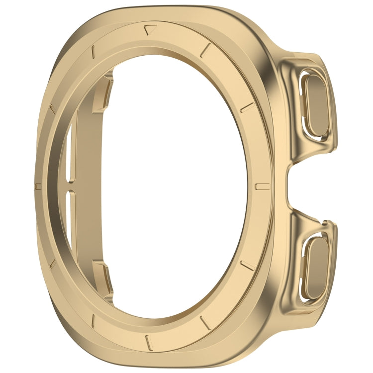 For Samsung Galaxy Watch Ultra 47mm / Ultra 2025 Half Coverage Hollowed PC Watch Protective Cover(Champagne) by bashfashion