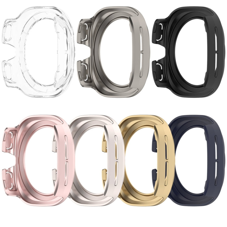 For Samsung Galaxy Watch Ultra 47mm / Ultra 2025 Half Coverage Hollowed PC Watch Protective Cover(Titanium Color) by bashfashion