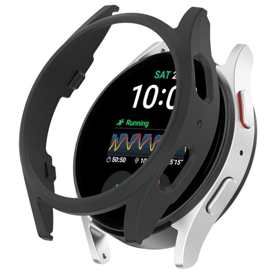 For Sansung Galaxy Watch 7 44mm Half Pack Hollow PC Watch Protective Case(Black) by bashfashion