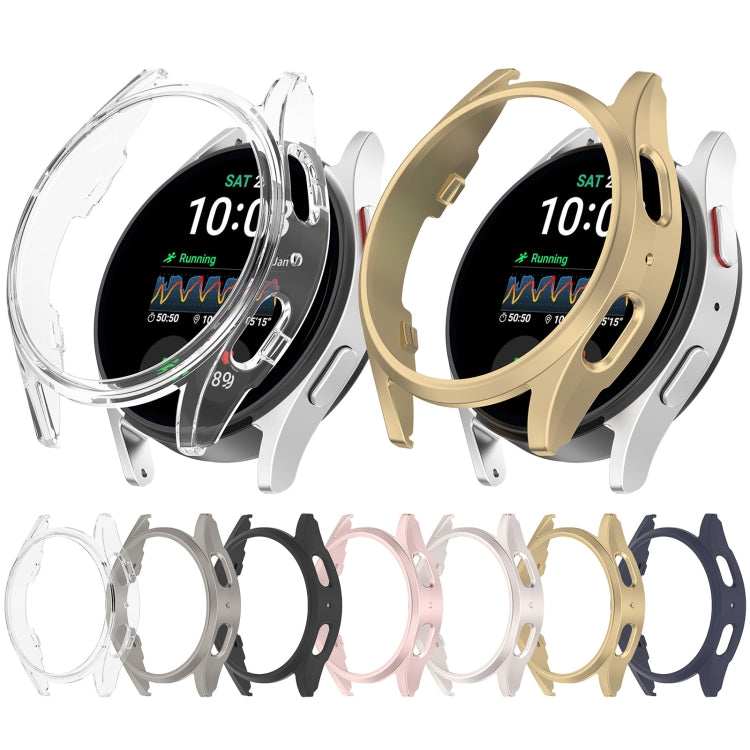 For Sansung Galaxy Watch 7 44mm Half Pack Hollow PC Watch Protective Case(Champaign Gold) by bashfashion