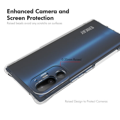 For HTC U24 Pro ENKAY Hat-Prince Transparent TPU Shockproof Phone Case by ENKAY