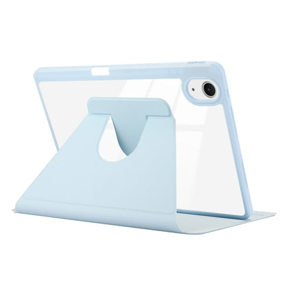 For iPad Air 13 2025 / 2024 ENKAY 360 Rotation PMMA Leather Smart Tablet Case with Pen Slot(Blue) by ENKAY