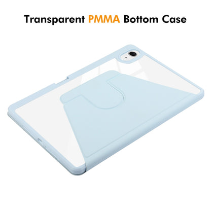 For iPad Air 13 2025 / 2024 ENKAY 360 Rotation PMMA Leather Smart Tablet Case with Pen Slot(Grey) by ENKAY