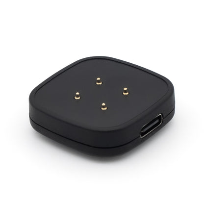 For Fitbit Versa 4 Portable Detachable USB-C / Type-C Interface Smart Watch Magnetic Charger(Black) by bashfashion