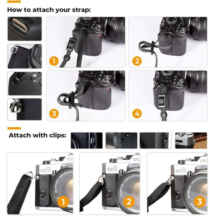 Camera Strap Canvas Neck Shoulder Strap with Quick Release Buckles for DSLR / SLR Camera by bashfashion