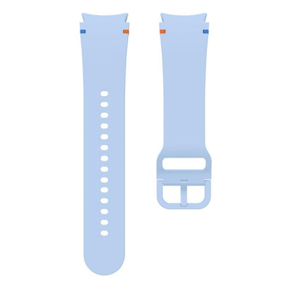 For Samsung Galaxy Watch FE 40mm Flat Sewing Design Silicone Watch Band(Light Blue) by bashfashion