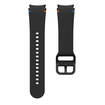 For Samsung Galaxy Watch 5 Golf Edition Flat Sewing Design Silicone Watch Band(Black) by bashfashion