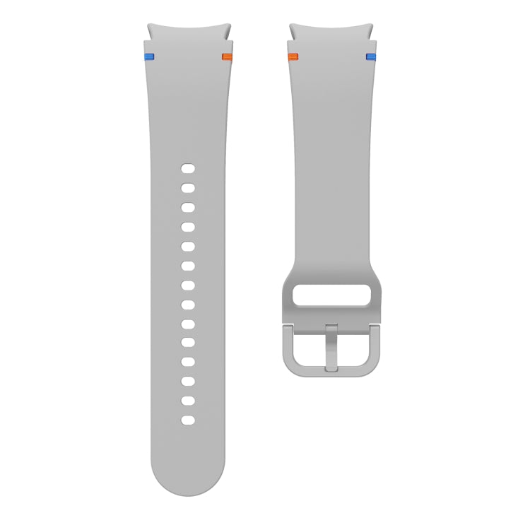 For Samsung Galaxy Watch 5 Golf Edition Flat Sewing Design Silicone Watch Band(Light Gray) by bashfashion