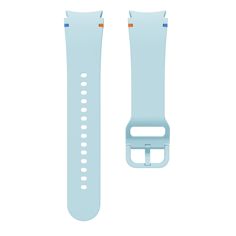 For Samsung Galaxy Watch 5 40 / 44mm Flat Sewing Design Silicone Watch Band(Light Blue) by bashfashion