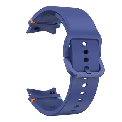 For Samsung Galaxy Watch 5 40 / 44mm Flat Sewing Design Silicone Watch Band(Midnight Blue) by bashfashion