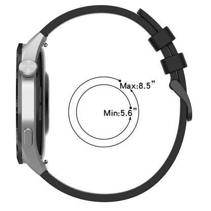 For Samsung Galaxy Watch 4 40mm 20mm Two Color Sports Silicone Watch Band(Black+Orange) by bashfashion