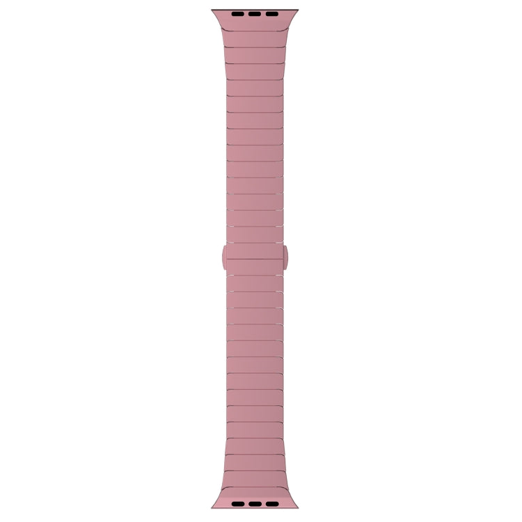 For Apple Watch Ultra 2 49mm One-bead Paint Alloy Butterfly Buckle Watch Band(Pink) by bashfashion