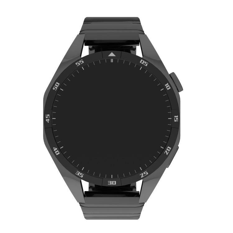 For Samsung Galaxy Watch 46mm 22mm One Bead Paint Butterfly Buckle Alloy Watch Band(Black) by bashfashion