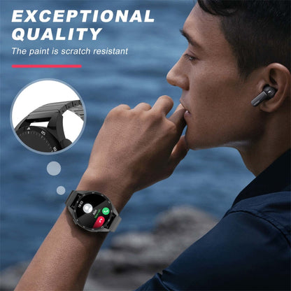 For Samsung Galaxy Watch3 45mm 22mm One Bead Paint Butterfly Buckle Alloy Watch Band(Titanium Color) by bashfashion