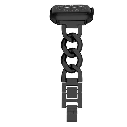 For Apple Watch Ultra 49mm Quick-Release Metal Chain Watch Band(Black) by bashfashion