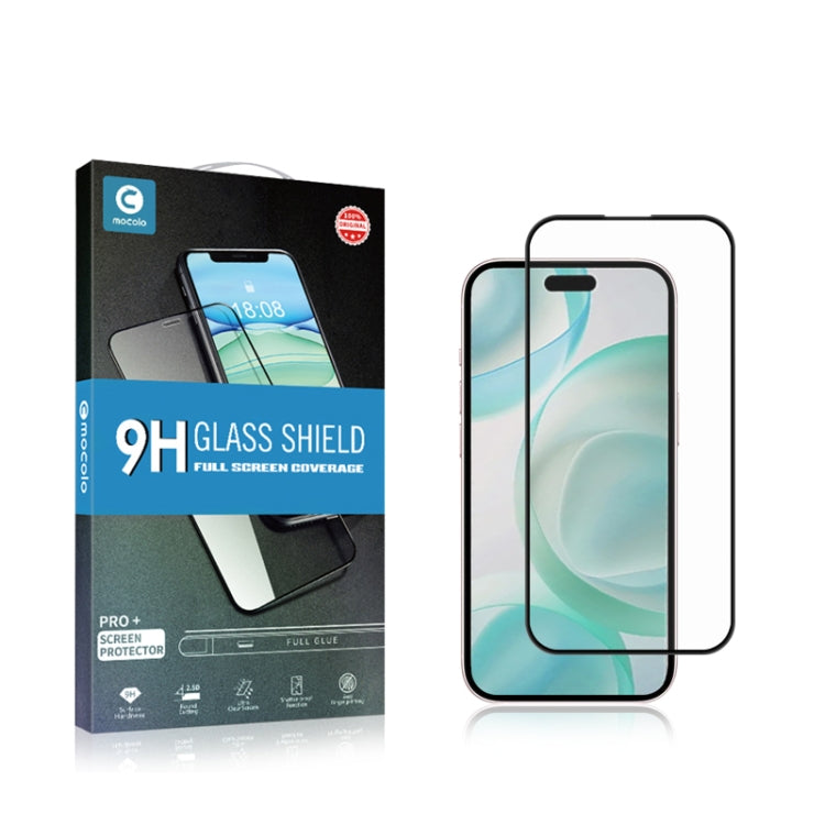 For iPhone 16 Pro Max mocolo 2.5D Full Glue Full Cover Tempered Glass Film by mocolo