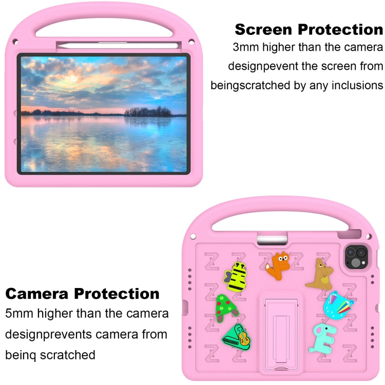For iPad Pro 11 2025 / 2024 Cartoon Sparrow EVA Shockproof Tablet Case(Pink) by bashfashion