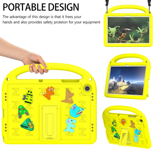 For Samsung Galaxy Tab A11+ / A9+ Cartoon Sparrow EVA Shockproof Tablet Case(Yellow) by bashfashion