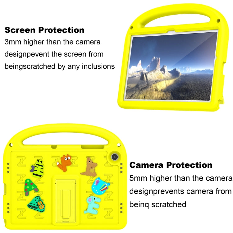 For Samsung Galaxy Tab A11+ / A9+ Cartoon Sparrow EVA Shockproof Tablet Case(Yellow) by bashfashion