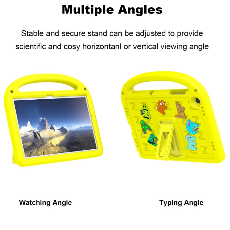 For Samsung Galaxy Tab A11+ / A9+ Cartoon Sparrow EVA Shockproof Tablet Case(Yellow) by bashfashion