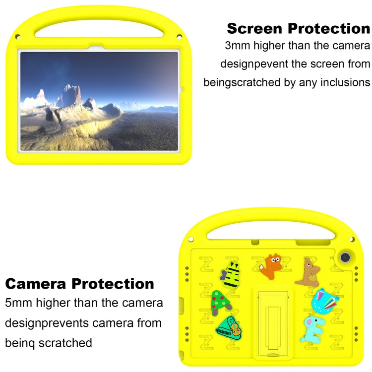 For Samsung Galaxy Tab A11+ / A9+ Cartoon Sparrow EVA Shockproof Tablet Case(Yellow) by bashfashion