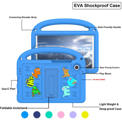 For Samsung Galaxy Tab A11 / A9 Cartoon Sparrow EVA Shockproof Tablet Case(Blue) by bashfashion