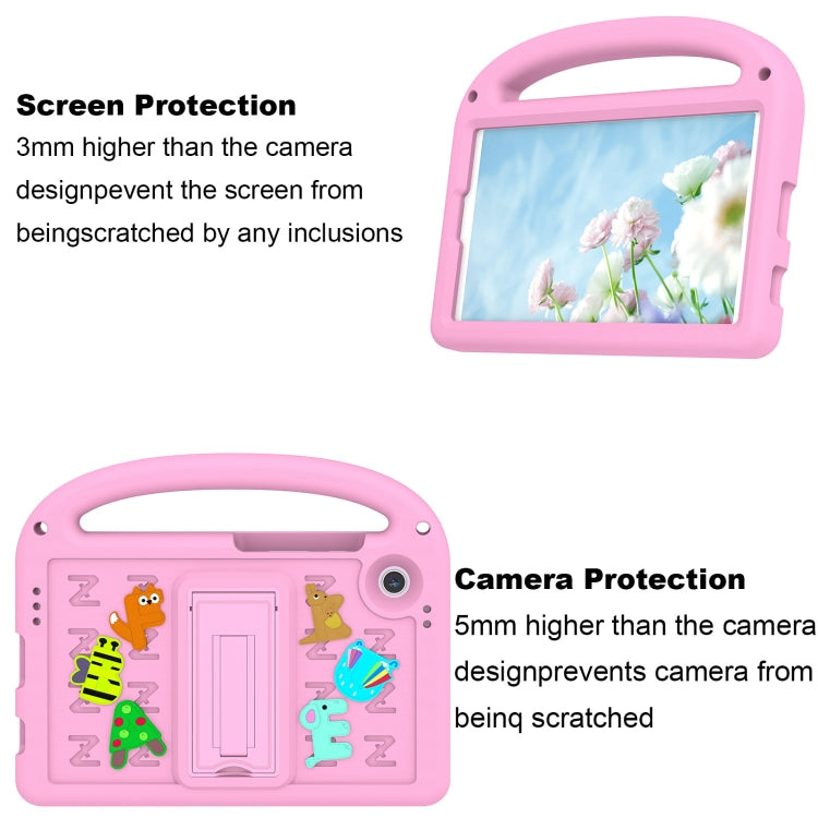 For Samsung Galaxy Tab A11 / A9 Cartoon Sparrow EVA Shockproof Tablet Case(Pink) by bashfashion